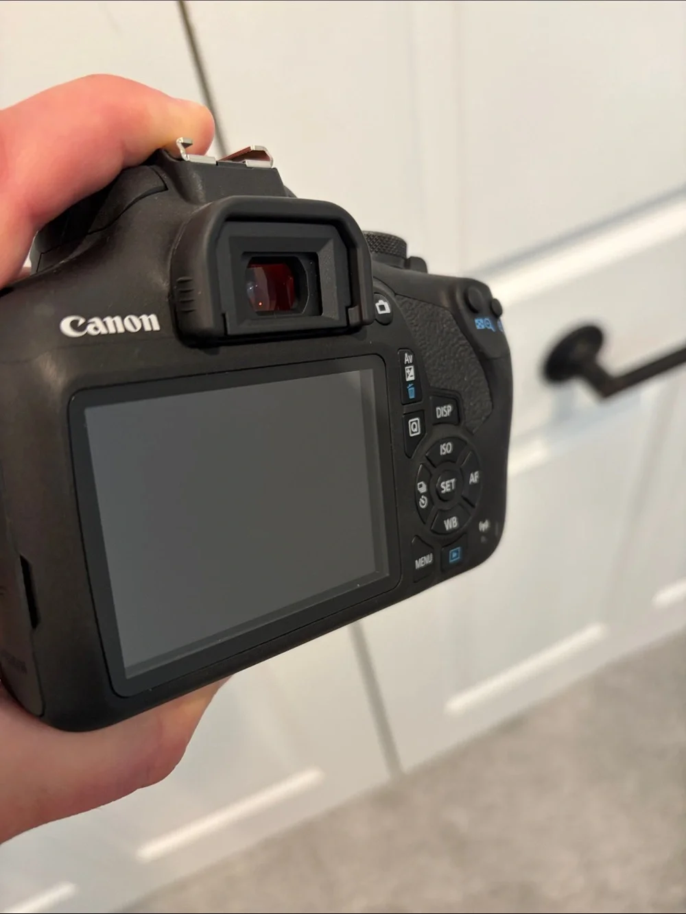 Canon Black EOS Rebel T7 with 18-55 MM Kit Lens